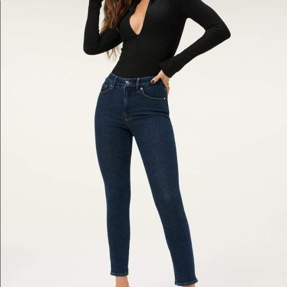 NWT Good American Jeans Good Legs Crop Denim Jeans